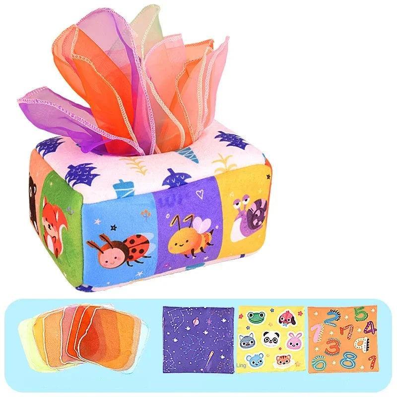 Brinquedo Sensorial para Bebês - Peek-a-Boo Tissue™