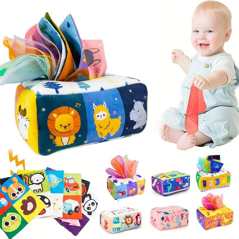 Brinquedo Sensorial para Bebês - Peek-a-Boo Tissue™